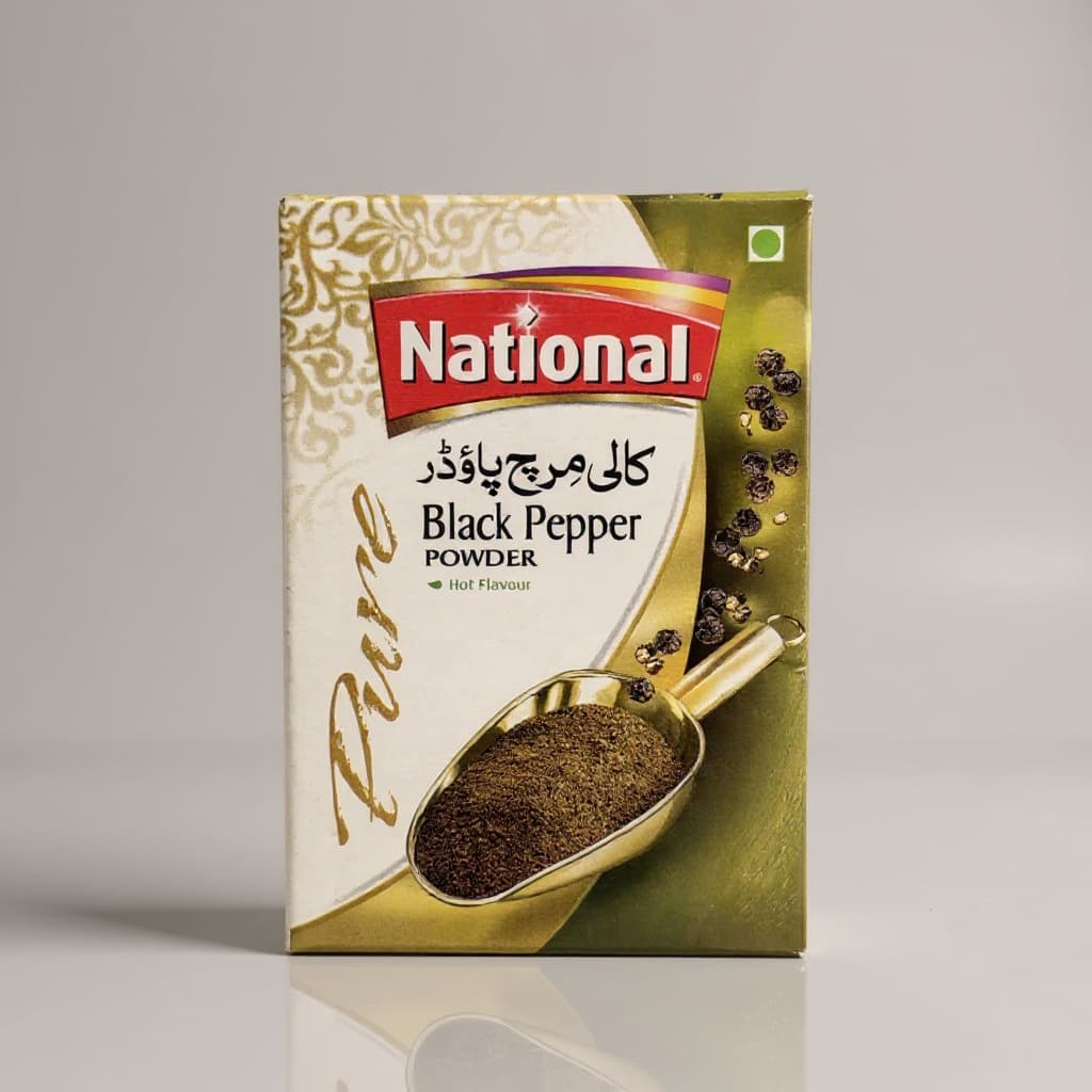 NATIONAL BLACK PEPPER POWDER 25 GM