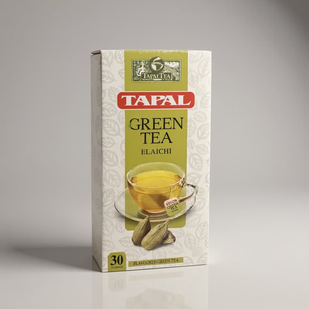 TAPAL GREEN TEA ELACHI 30 SACHETS