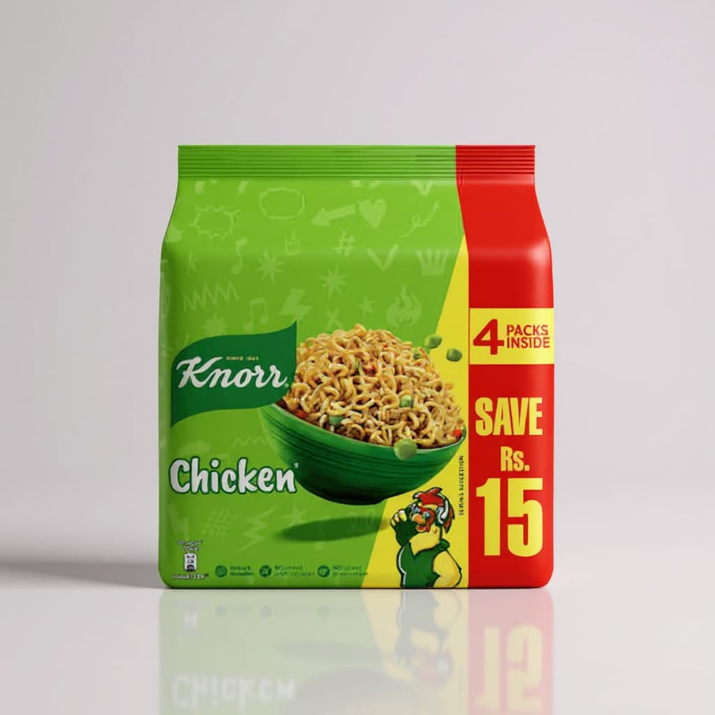 KNORR CHICKEN NOODLES 4 PCK