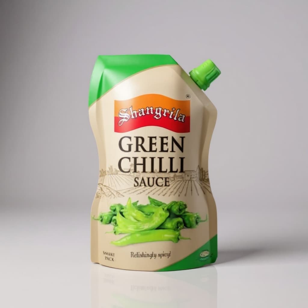 SHANGRILA GREEN CHILLI SAUCE 210 GM