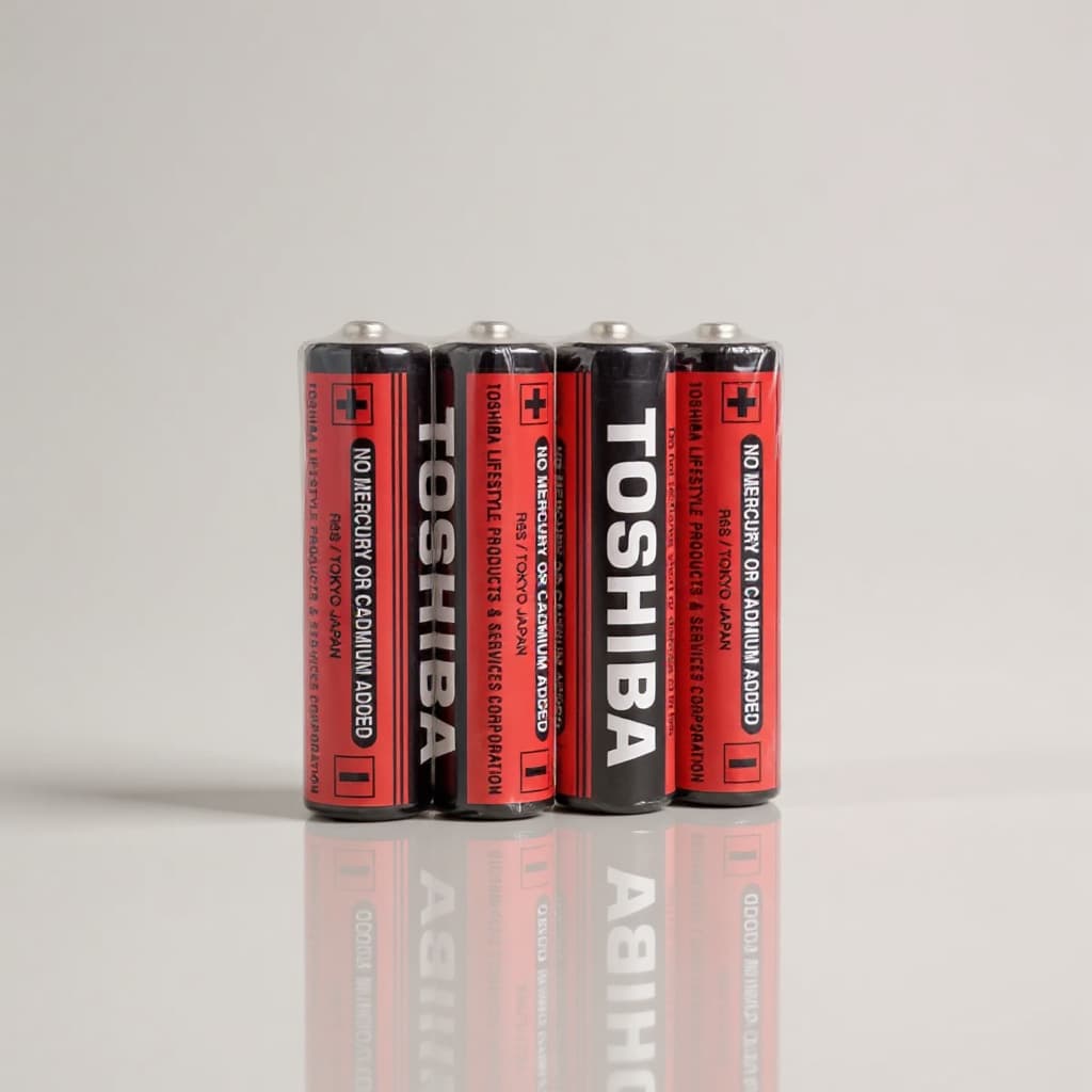 TOSHIBA BATTERIES SIZE AA 1.5V 4PCS