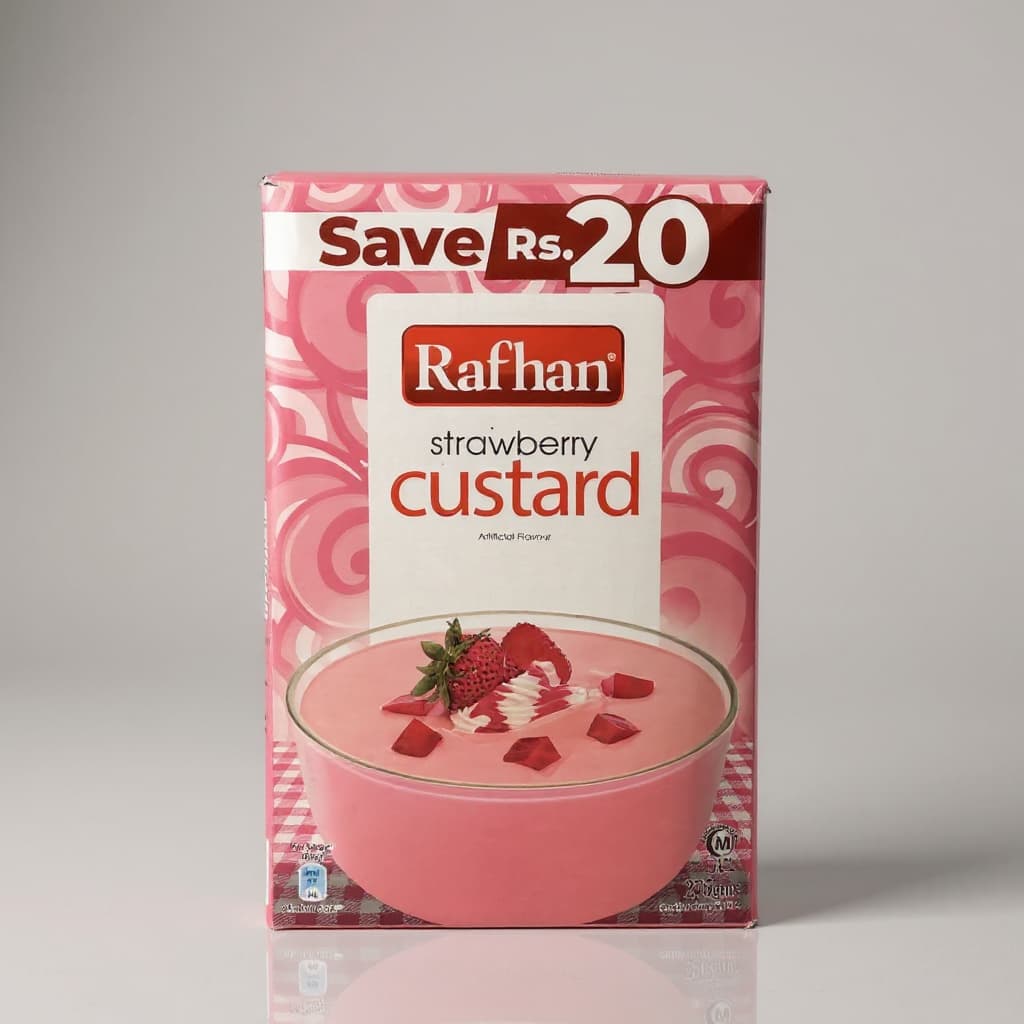RAFHAN STRAWBERRY CUSTARD 275 GM