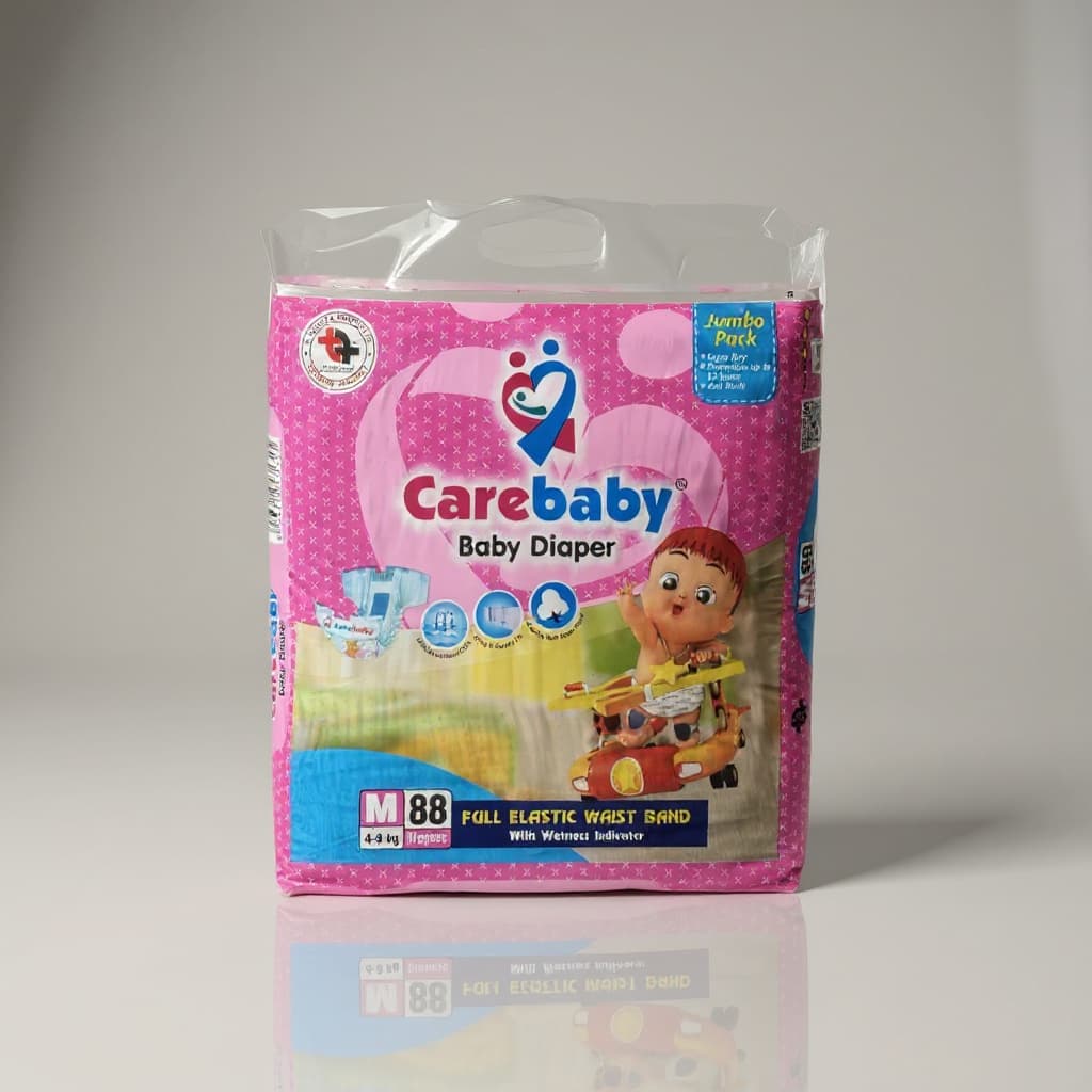 CARE BABY JUMBO PACK M 88 PCS