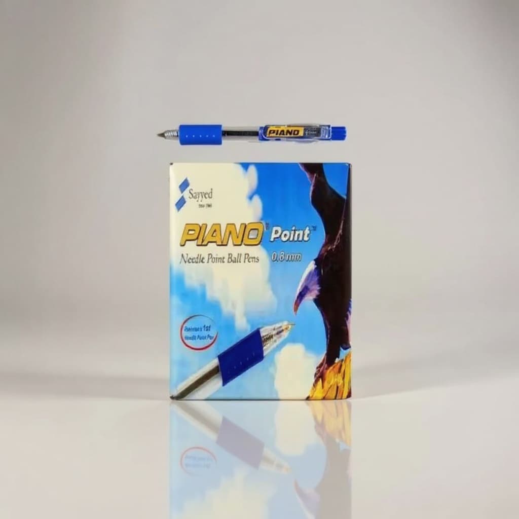 PIANO BALLPOINT PEN BLUE – 10 PCS